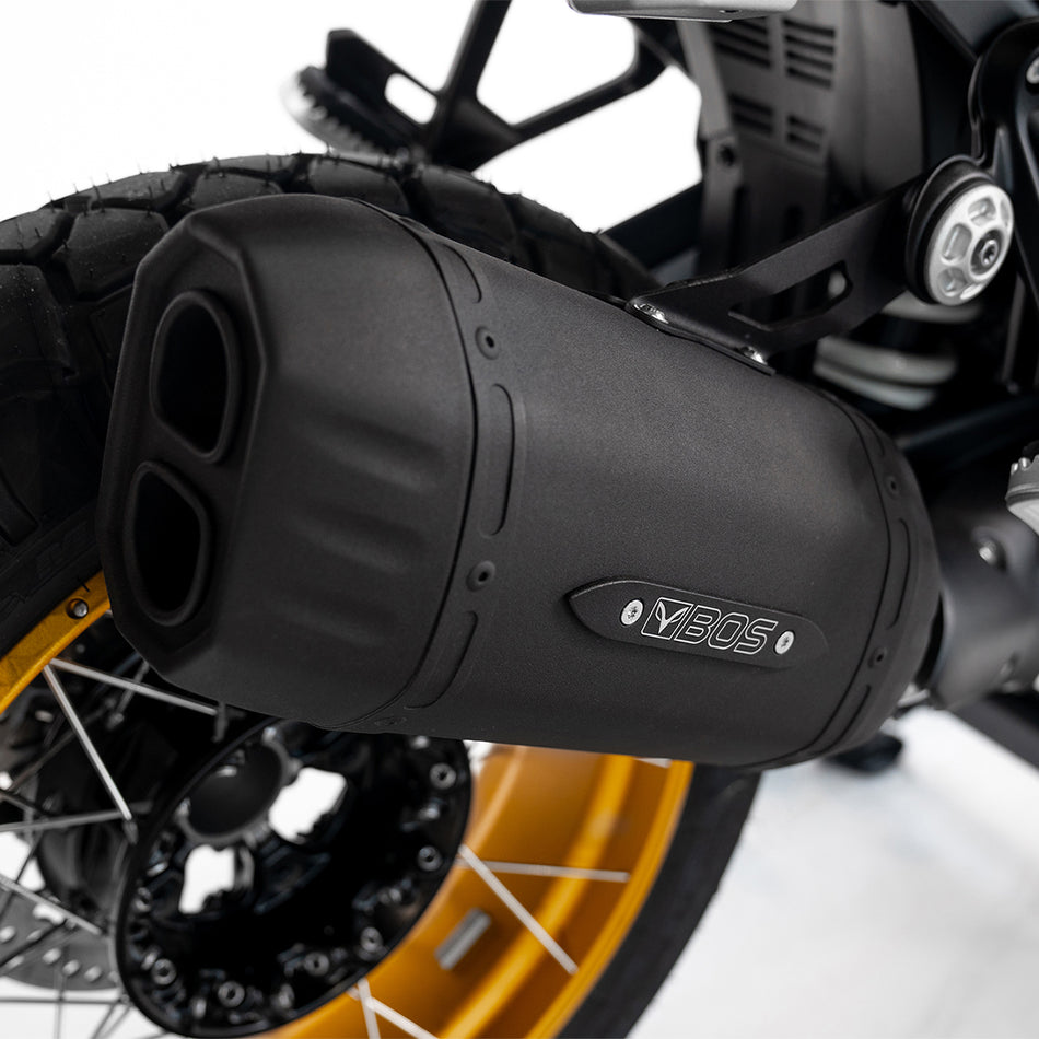 R 1300 GS Adventure Exhaust | 2024 - PRESENT | BOS DesertFox Double D BlackCoated