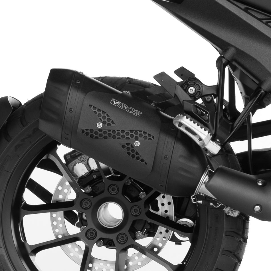 R 1300 GS Exhaust | 2023 TILL NOW | BOS DesertFox X-SHIELD BlackCoated