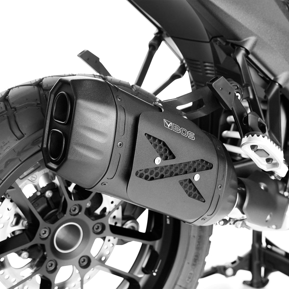 R 1300 GS Exhaust | 2023 TILL NOW | BOS DesertFox X-SHIELD BlackCoated