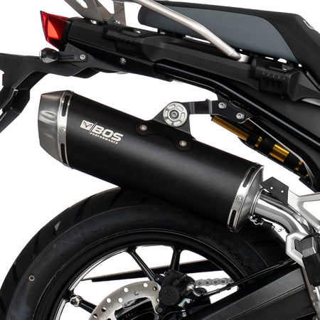 Scarico BOS DuneFox BlackCoated per BMW F 750 GS – dettaglio di montaggio (illustrazione)