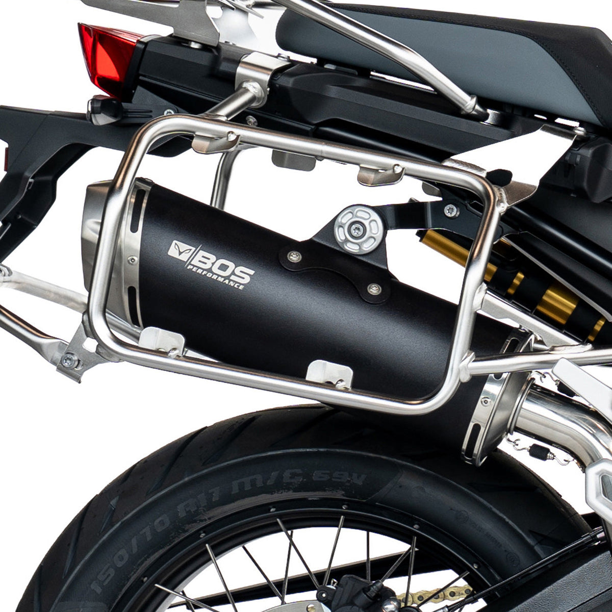 Escape BOS DuneFox BlackCoated para BMW F 850 GS Adventure – detalle de montaje (ilustración)