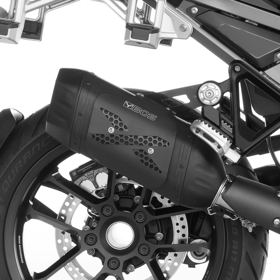 R 1300 GS Adventure Exhaust | 2024 TILL NOW | BOS DesertFox X-SHIELD BlackCoated