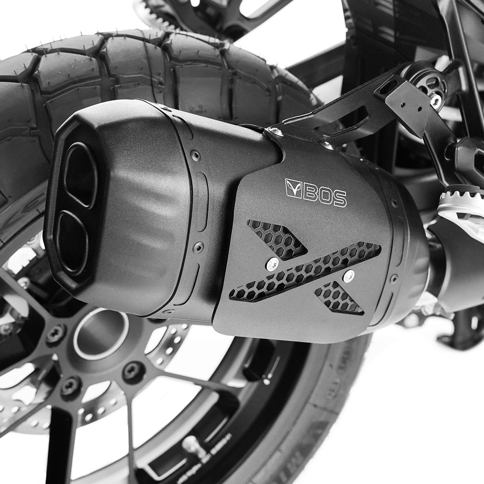 R 1300 GS Adventure Exhaust | 2024 TILL NOW | BOS DesertFox X-SHIELD BlackCoated
