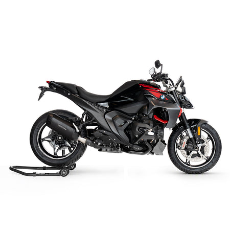 BOS Engine Protection Bars Pro BlackCoated para BMW R 1300 R – montado en la moto