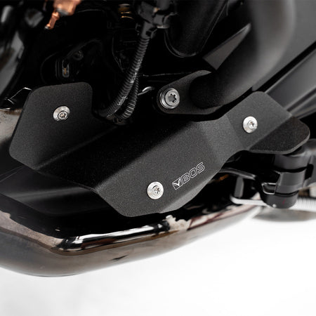 BOS Engine Protection Bars Pro BlackCoated para BMW R 1300 R – montado en la moto