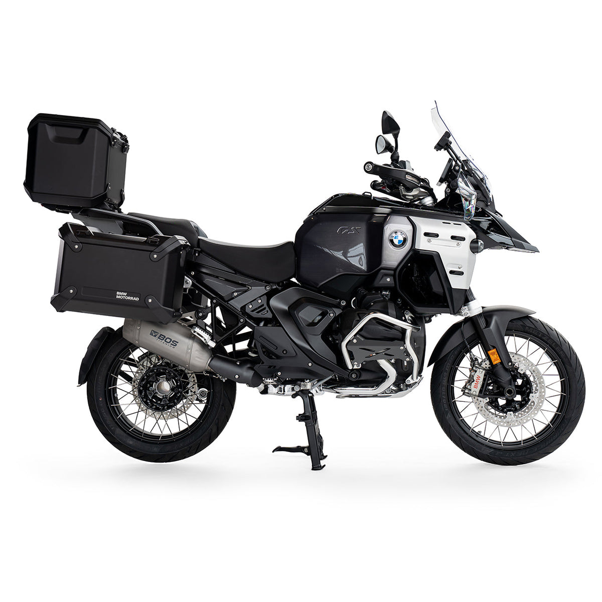 Escape BOS DesertFox Double D Titanium para BMW R 1300 GS Adventure – vista lateral