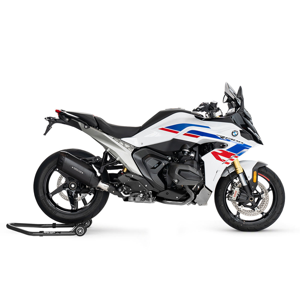 Escape BOS DesertFox Double D BlackCoated para BMW R 1300 RS – vista lateral